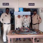 इंडस मोबाइल टावर से केबल चोरी करने वाले 3 आरोपी गिरफ्तार