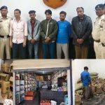 चोरी करने वाले 5 गिरफ्तार